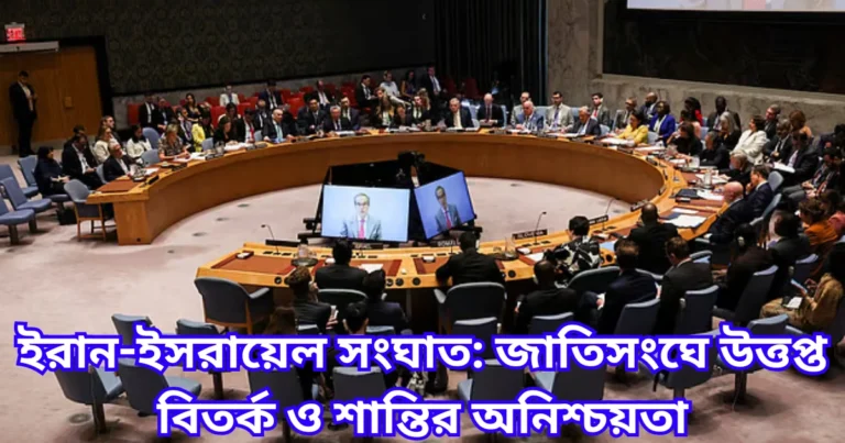ইরান-ইসরায়েল সংঘাত জাতিসংঘে উত্তপ্ত বিতর্ক ও শান্তির অনিশ্চয়তা