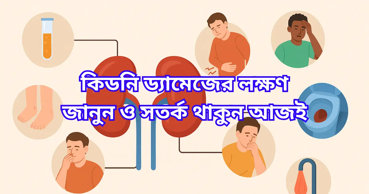 কিডনি ড্যামেজের লক্ষণ