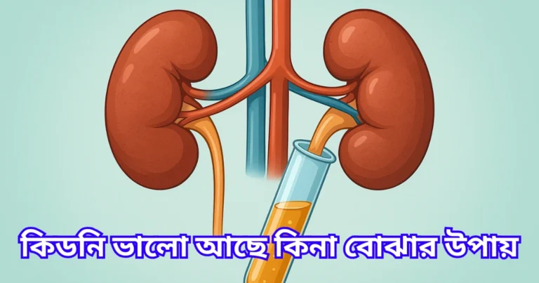 কিডনি ভালো আছে কিনা বোঝার উপায়