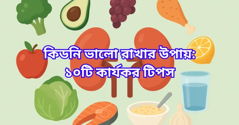 কিডনি ভালো রাখার উপায়