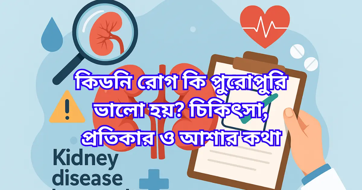কিডনি রোগ কি ভাল হয়