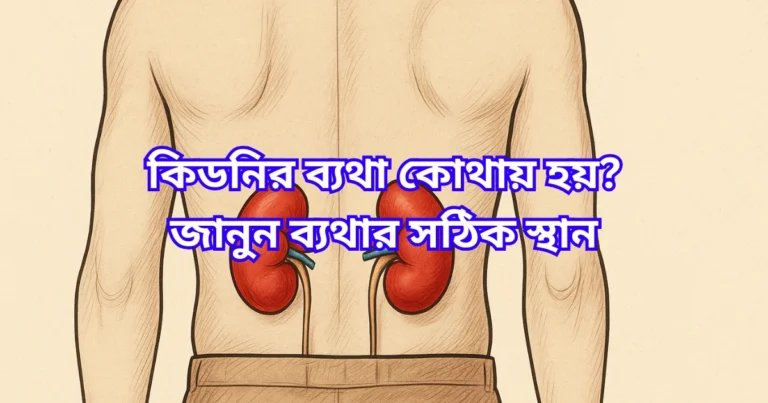 কিডনির ব্যথা কোথায় হয়