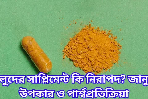 হলুদের সাপ্লিমেন্ট কি নিরাপদ জানুন উপকার ও পার্শ্বপ্রতিক্রিয়া