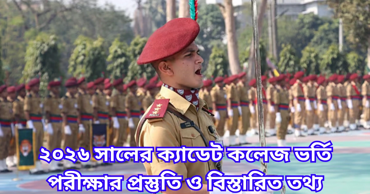 ২০২৬ সালের ক্যাডেট কলেজ ভর্তি পরীক্ষার প্রস্তুতি ও বিস্তারিত তথ্য